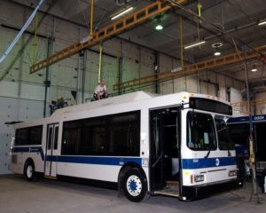 Rigid Lifelines® Fall Protection - Ceiling Mounted Monorail for Maintenance Facility