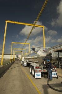Rigid Lifelines® Fall Protection - Inverted U for a Truck Bay