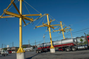 Rigid Lifelines® Fall Protection - Trucking Bay Post Suspension System