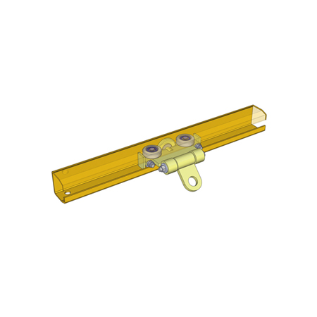 Rigid Lifelines® Fall Protection - Side Mount CAD Diagram