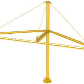 Rigid Lifelines® Fall Protection - Sing Post CAD Diagram